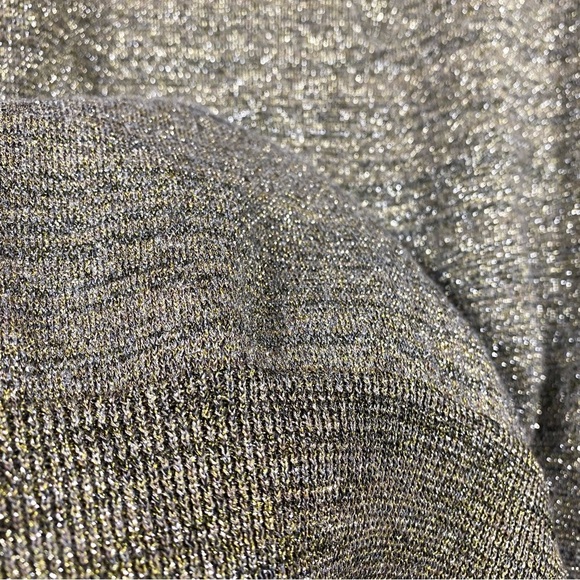 Isabel Marant Metallic Shimmer Knit Short Sleeve Top Size 42 - Picture 3 of 7